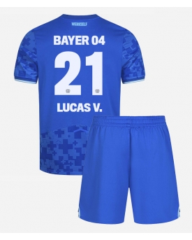 Billige Fotballdrakt Bayer Leverkusen Lucas Vazquez #21 Replika Tredjedraktsett Barn 2025-26 Kortermet (med bukser)